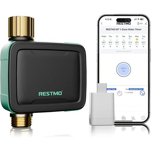 RESTMO Smart WiFi Sprinkler Timer with Flow Meter