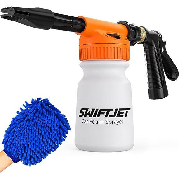 SwiftJet Foam Gun Car Wash Kit with Mitt