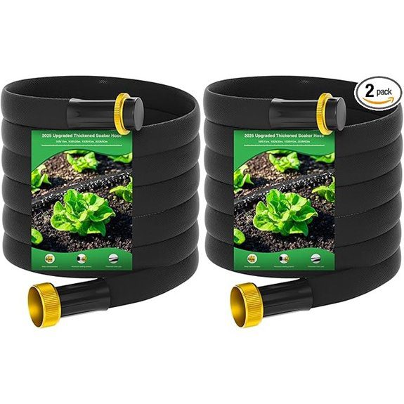 MIXC 100ft Thickened Flat Soaker Hose with Drip Kit