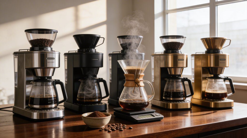 top 5 coffee makers with grinders