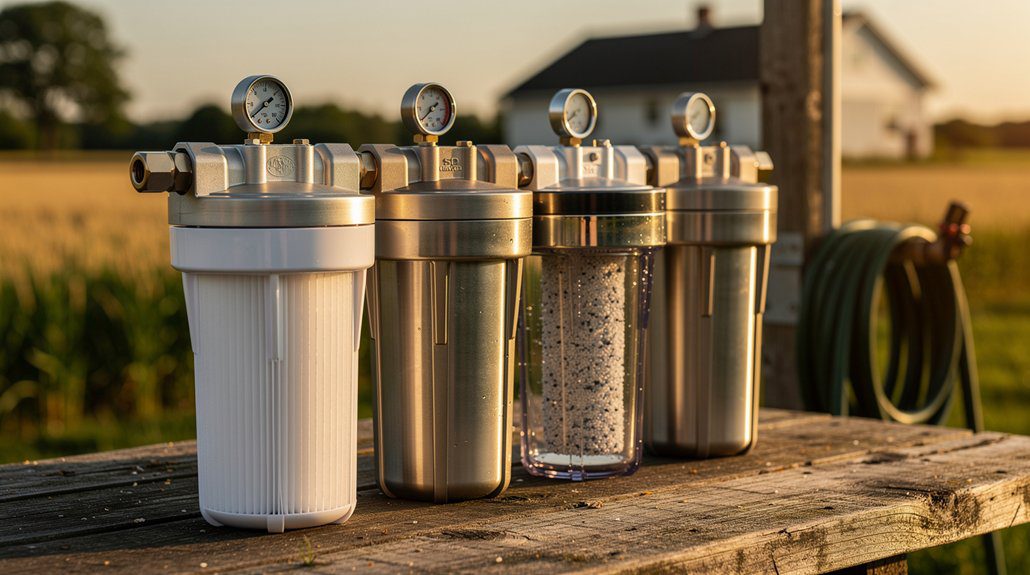 top well water sediment filters