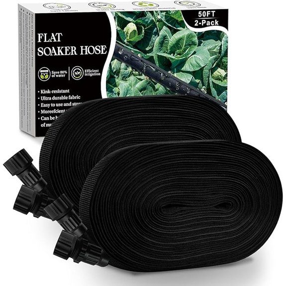 100FT Soaker Hose 2-Pack (50ft Each)