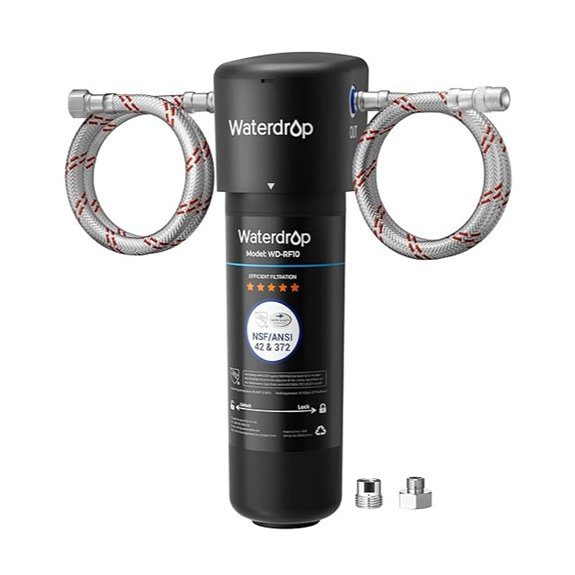 Waterdrop 10UA Under Sink Water Filter System Reduces PFAS PFOA/PFOS Lead Chlorine Bad Taste & Odor Under Counter Water Filter Direct Connect to Kitchen Faucet NSF/ANSI 42 Certified 1 Year