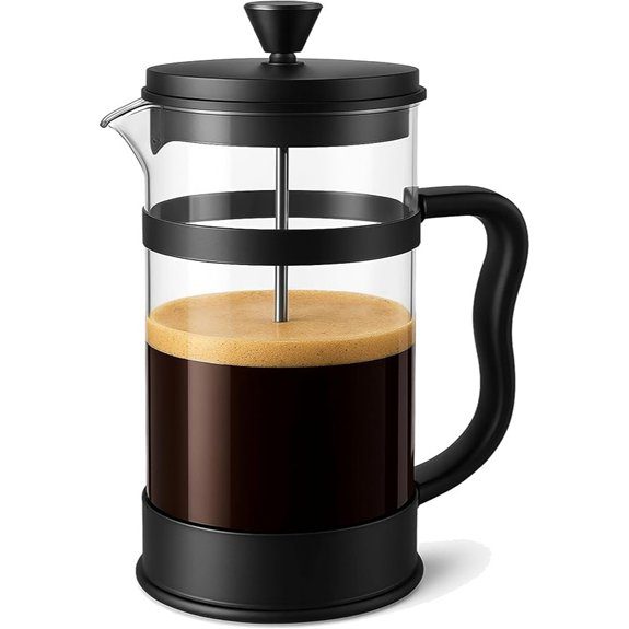Utopia Kitchen Borosilicate Glass French Press (34oz)