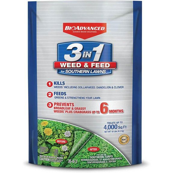 BioAdvanced 3-in-1 Weed & Feed for Southern Lawns