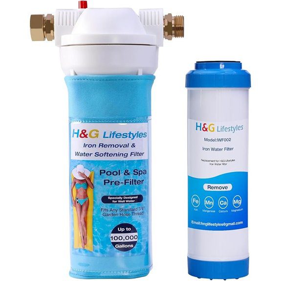 H&G Iron Filter Garden Hose for Well Water
