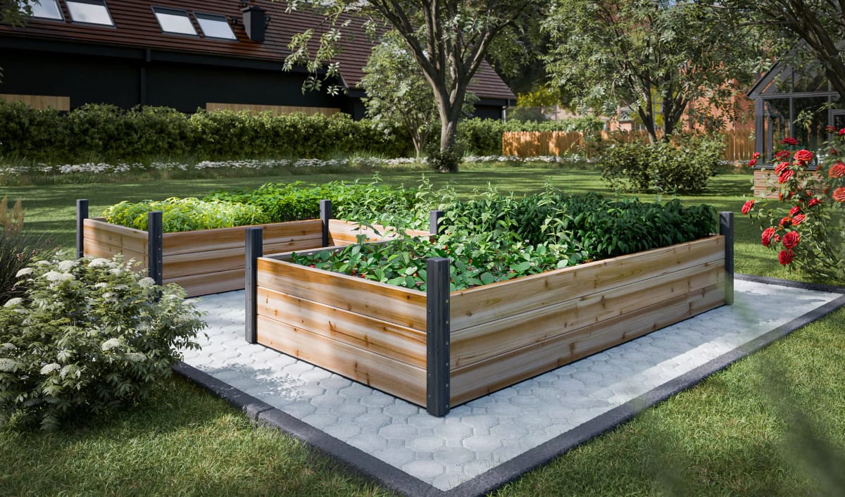 Horseshoe-Shaped Raised Garden Bed - Raised Garden Bed for Yards That Don't Get Full Sun